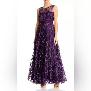 Eliza J Purple Floral Maxi Dress